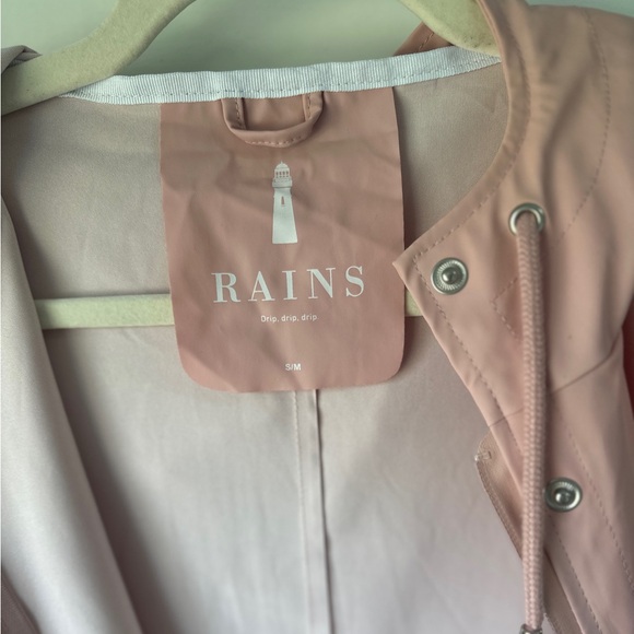 Rains Jacket, Pink S/M - Picture 8 of 15